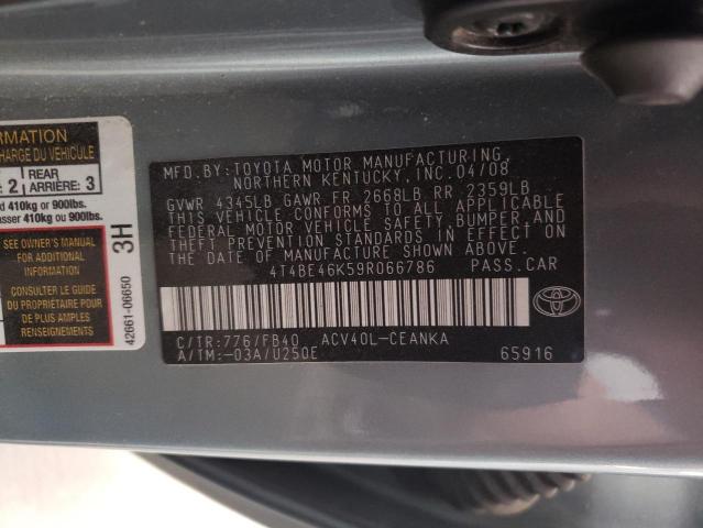 Photo 11 VIN: 4T4BE46K59R066786 - TOYOTA CAMRY BASE 