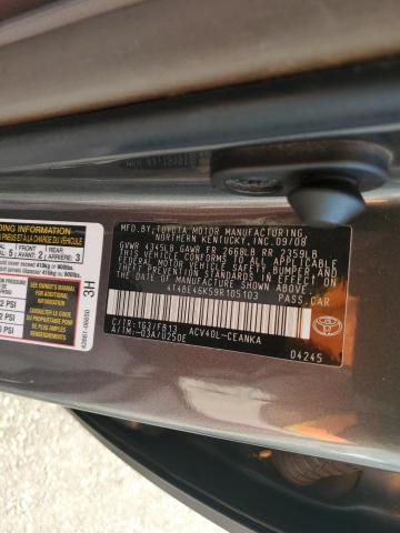 Photo 11 VIN: 4T4BE46K59R105103 - TOYOTA CAMRY BASE 