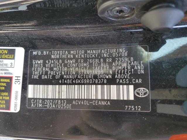 Photo 11 VIN: 4T4BE46K69R078378 - TOYOTA CAMRY BASE 