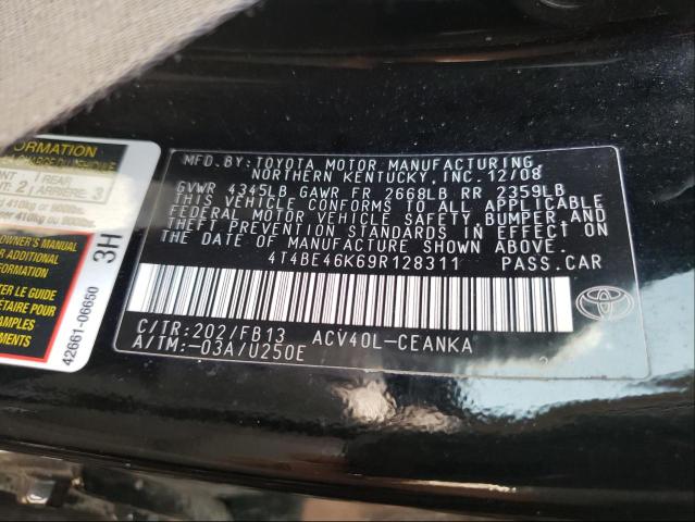 Photo 9 VIN: 4T4BE46K69R128311 - TOYOTA CAMRY BASE 