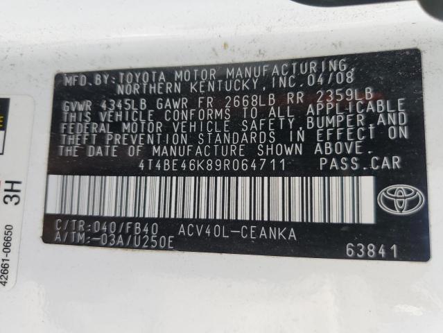 Photo 11 VIN: 4T4BE46K89R064711 - TOYOTA CAMRY 