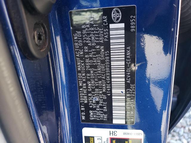 Photo 11 VIN: 4T4BE46K89R099815 - TOYOTA CAMRY 