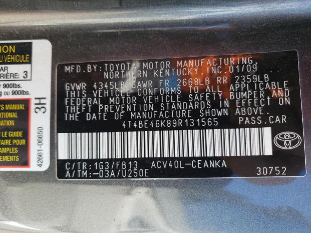 Photo 9 VIN: 4T4BE46K89R131565 - TOYOTA CAMRY BASE 