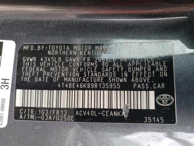 Photo 11 VIN: 4T4BE46K89R135955 - TOYOTA CAMRY 