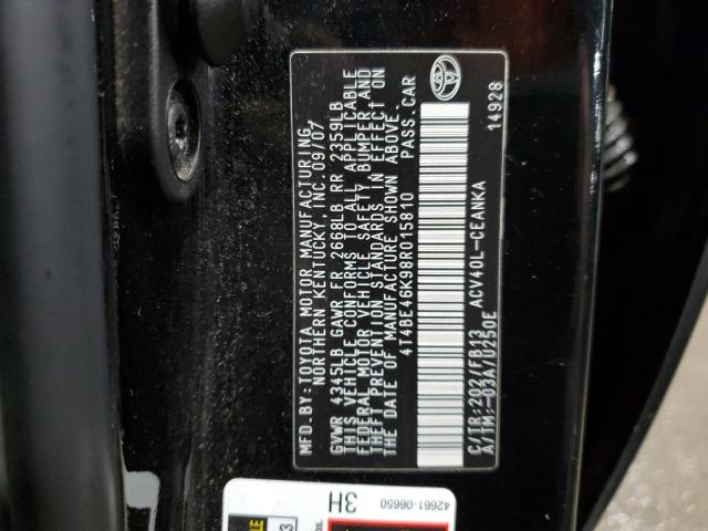 Photo 9 VIN: 4T4BE46K98R015810 - TOYOTA CAMRY CE 