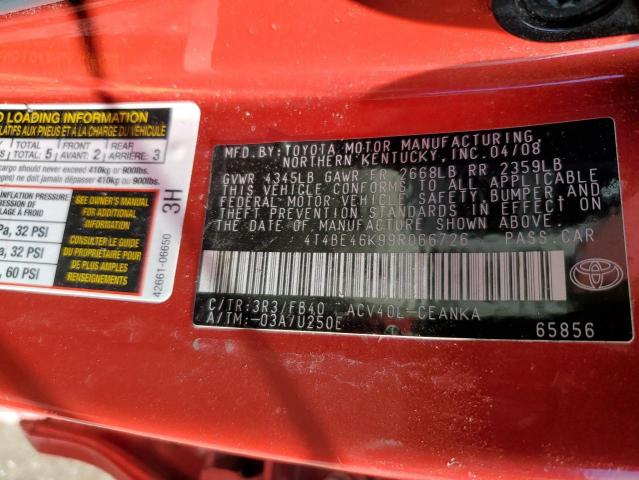 Photo 11 VIN: 4T4BE46K99R066726 - TOYOTA CAMRY 