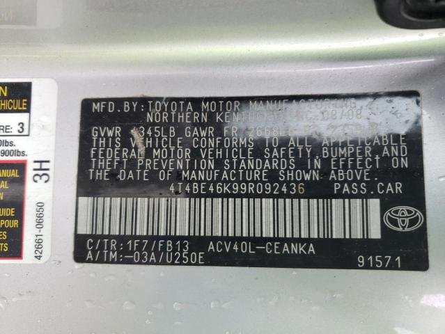 Photo 11 VIN: 4T4BE46K99R092436 - TOYOTA CAMRY 