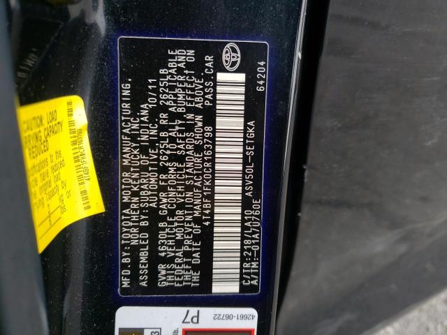 Photo 11 VIN: 4T4BF1FK0CR163798 - TOYOTA CAMRY BASE 