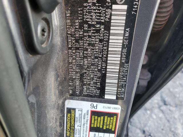 Photo 12 VIN: 4T4BF1FK0CR171027 - TOYOTA CAMRY BASE 