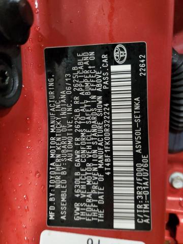 Photo 11 VIN: 4T4BF1FK0DR322224 - TOYOTA CAMRY L 