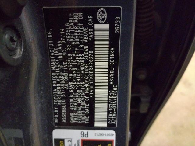 Photo 11 VIN: 4T4BF1FK0ER426276 - TOYOTA CAMRY L 