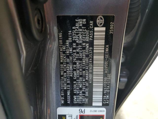 Photo 11 VIN: 4T4BF1FK0ER435379 - TOYOTA CAMRY L 