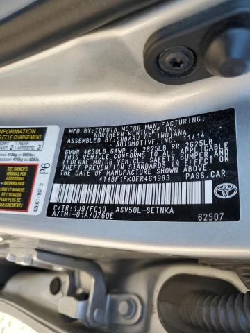 Photo 11 VIN: 4T4BF1FK0FR461983 - TOYOTA CAMRY LE 