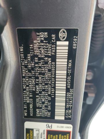 Photo 11 VIN: 4T4BF1FK0FR468058 - TOYOTA CAMRY 