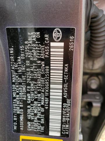 Photo 11 VIN: 4T4BF1FK0GR525988 - TOYOTA CAMRY LE 