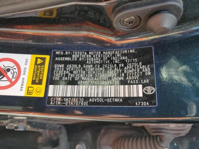 Photo 11 VIN: 4T4BF1FK0GR546775 - TOYOTA CAMRY LE 