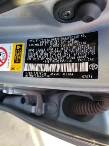 Photo 9 VIN: 4T4BF1FK0GR556545 - TOYOTA CAMRY LE 