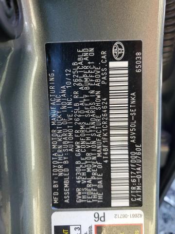 Photo 11 VIN: 4T4BF1FK1CR264624 - TOYOTA CAMRY 