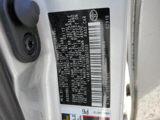 Photo 11 VIN: 4T4BF1FK1DR302502 - TOYOTA CAMRY L 