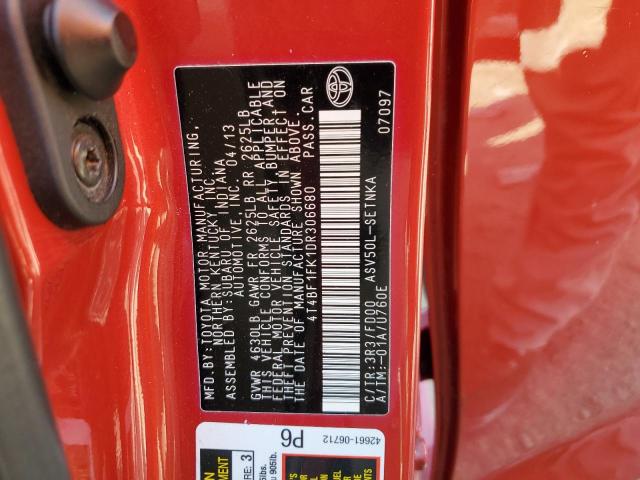 Photo 12 VIN: 4T4BF1FK1DR306680 - TOYOTA CAMRY L 