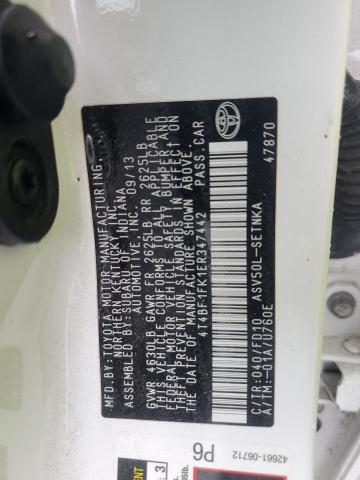 Photo 11 VIN: 4T4BF1FK1ER347442 - TOYOTA CAMRY L 