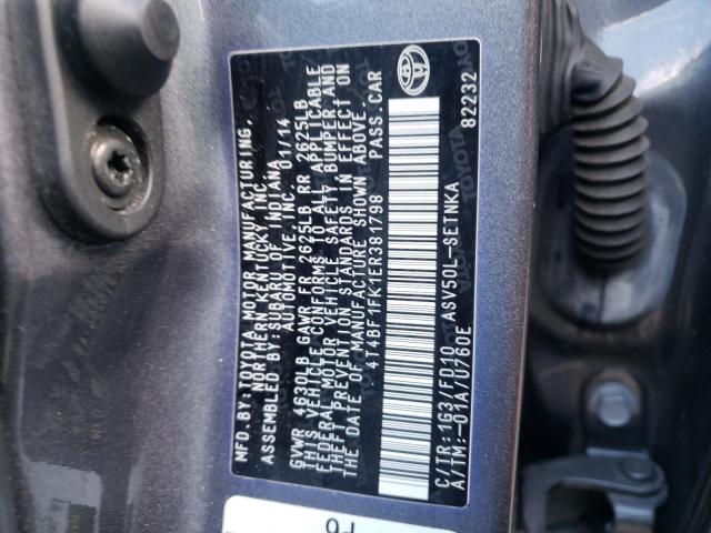 Photo 9 VIN: 4T4BF1FK1ER381798 - TOYOTA CAMRY L 