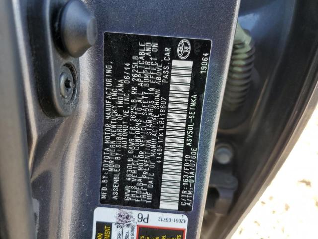 Photo 11 VIN: 4T4BF1FK1ER418607 - TOYOTA CAMRY 