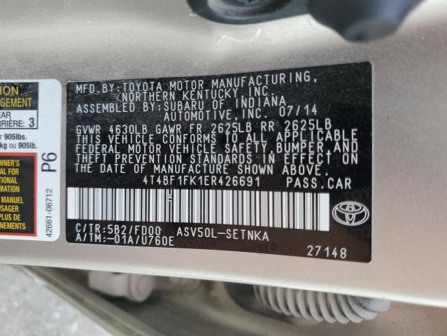 Photo 12 VIN: 4T4BF1FK1ER426691 - TOYOTA CAMRY L 