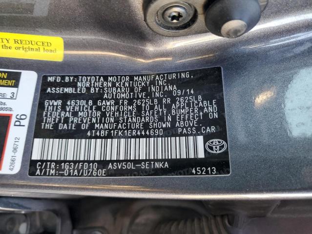 Photo 11 VIN: 4T4BF1FK1ER444690 - TOYOTA CAMRY 