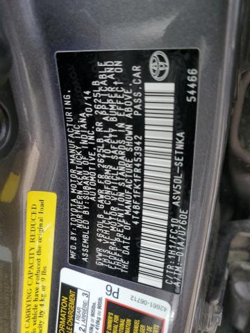 Photo 12 VIN: 4T4BF1FK1FR453942 - TOYOTA CAMRY 