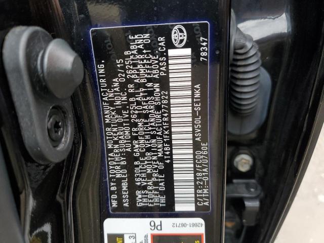 Photo 9 VIN: 4T4BF1FK1FR477822 - TOYOTA CAMRY LE 