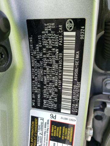 Photo 11 VIN: 4T4BF1FK1FR495799 - TOYOTA CAMRY LE 