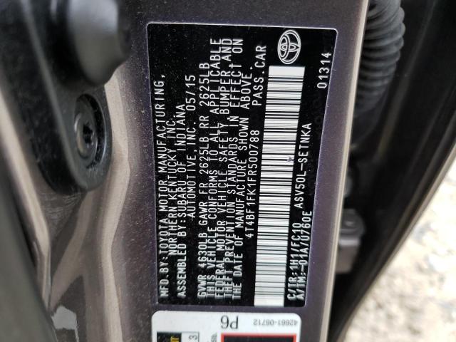 Photo 11 VIN: 4T4BF1FK1FR500788 - TOYOTA CAMRY LE 