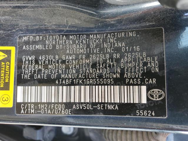 Photo 11 VIN: 4T4BF1FK1GR555095 - TOYOTA CAMRY 