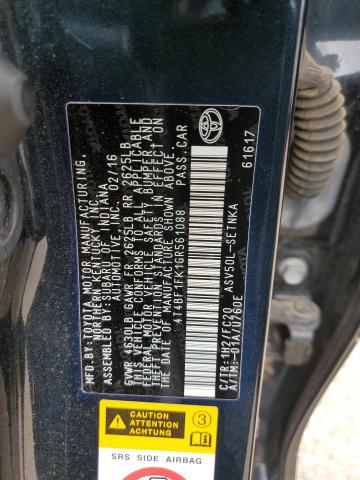 Photo 11 VIN: 4T4BF1FK1GR561088 - TOYOTA CAMRY LE 