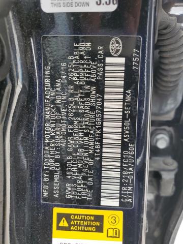 Photo 11 VIN: 4T4BF1FK1GR577047 - TOYOTA CAMRY LE 