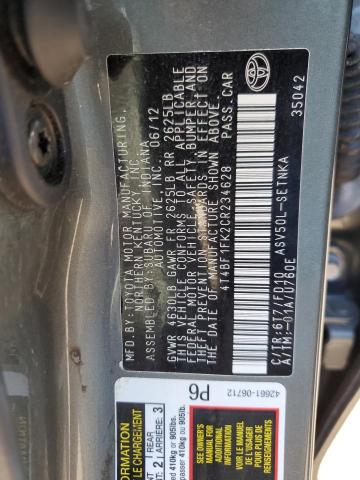 Photo 9 VIN: 4T4BF1FK2CR234628 - TOYOTA CAMRY BASE 