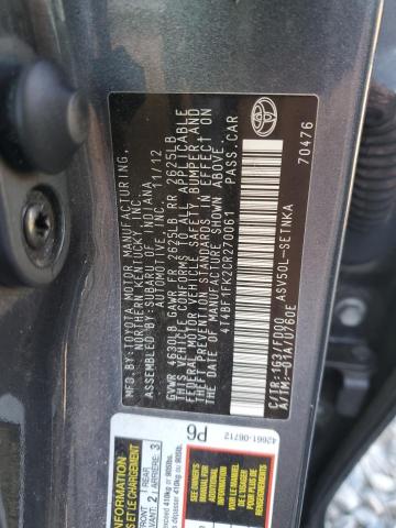 Photo 11 VIN: 4T4BF1FK2CR270061 - TOYOTA CAMRY BASE 