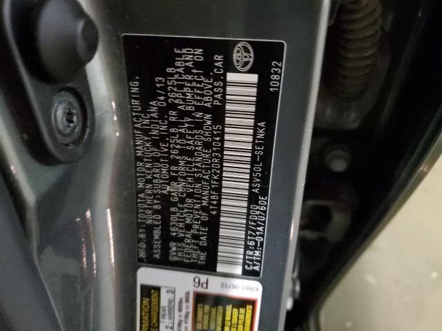 Photo 11 VIN: 4T4BF1FK2DR310415 - TOYOTA CAMRY L 