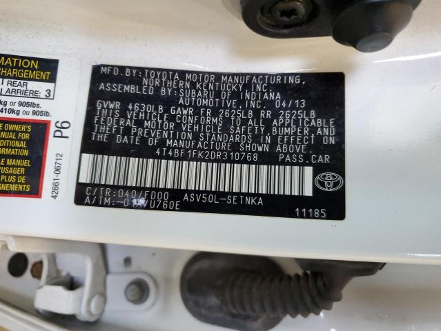 Photo 12 VIN: 4T4BF1FK2DR310768 - TOYOTA CAMRY 