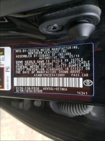 Photo 9 VIN: 4T4BF1FK2ER413884 - TOYOTA CAMRY L 