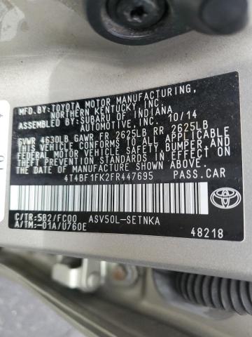 Photo 11 VIN: 4T4BF1FK2FR447695 - TOYOTA CAMRY 