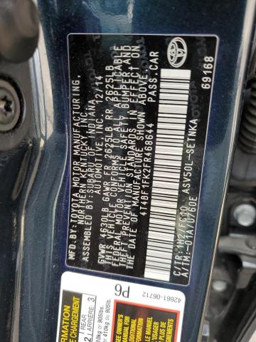 Photo 11 VIN: 4T4BF1FK2FR468644 - TOYOTA CAMRY LE 