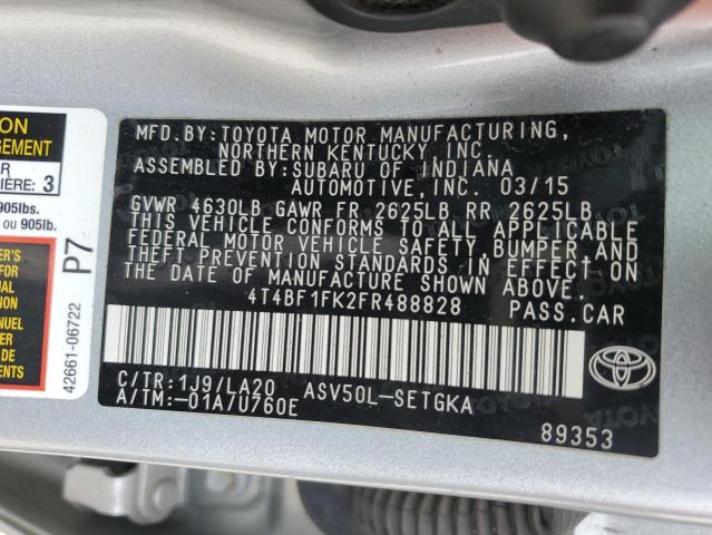 Photo 11 VIN: 4T4BF1FK2FR488828 - TOYOTA CAMRY 