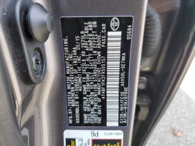 Photo 9 VIN: 4T4BF1FK2FR505157 - TOYOTA CAMRY LE 