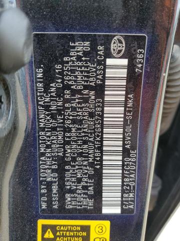 Photo 12 VIN: 4T4BF1FK2GR573833 - TOYOTA CAMRY LE 