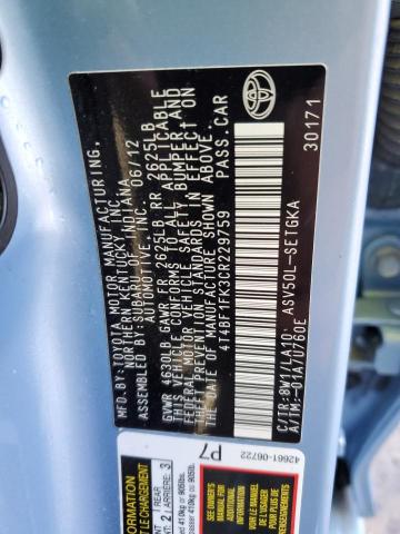 Photo 11 VIN: 4T4BF1FK3CR229759 - TOYOTA CAMRY 