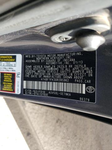 Photo 11 VIN: 4T4BF1FK3DR285962 - TOYOTA CAMRY L 