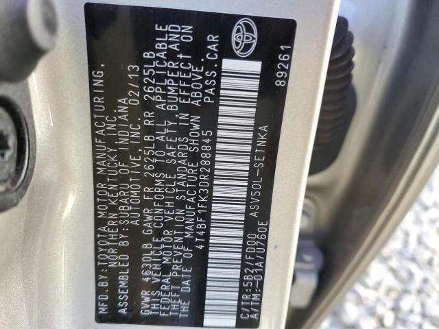 Photo 11 VIN: 4T4BF1FK3DR288845 - TOYOTA CAMRY 