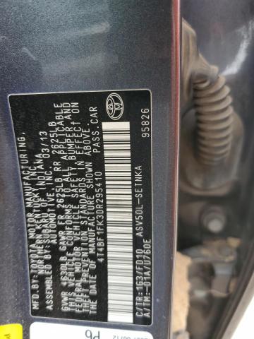 Photo 12 VIN: 4T4BF1FK3DR295410 - TOYOTA CAMRY L 